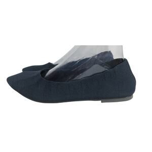 Skechers Stretch Fit Navy Blue Flats Slip Ons Air Cooled Memory Foam - W/ 8.5